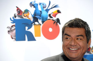 Actor George Lopez arrives at the premiere of Rio at the Chinese theater in Hollywood, California, on April 10, 2011.