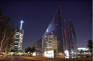 The Crystal Cathedral in Garden Grove, CA.