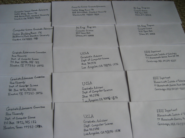 A group of recommendation letters