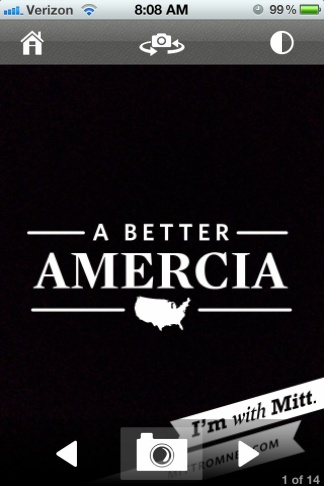 Romney iPhone app