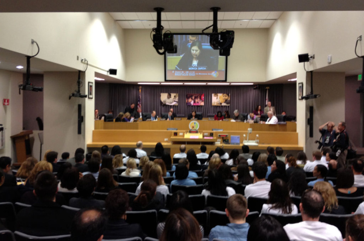 LAUSD board meeting