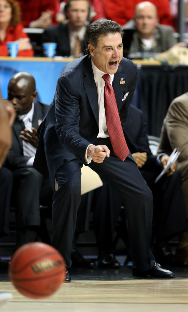 Head coach Rick Pitino of the Louisville Cardinals is adamant about recording his team's deflections. It seems to be paying off: The Cardinals have been doing well during the NCAA tournament.