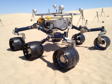 Test Rover Aids Preparations in California for Curiosity Rover on Mars