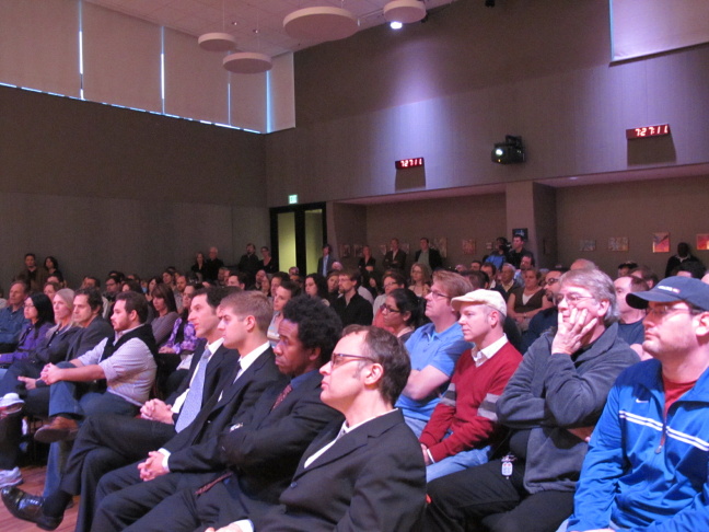 The crowd in the Crawford Family Forum