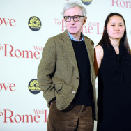 US film director Woody Allen arrives wit