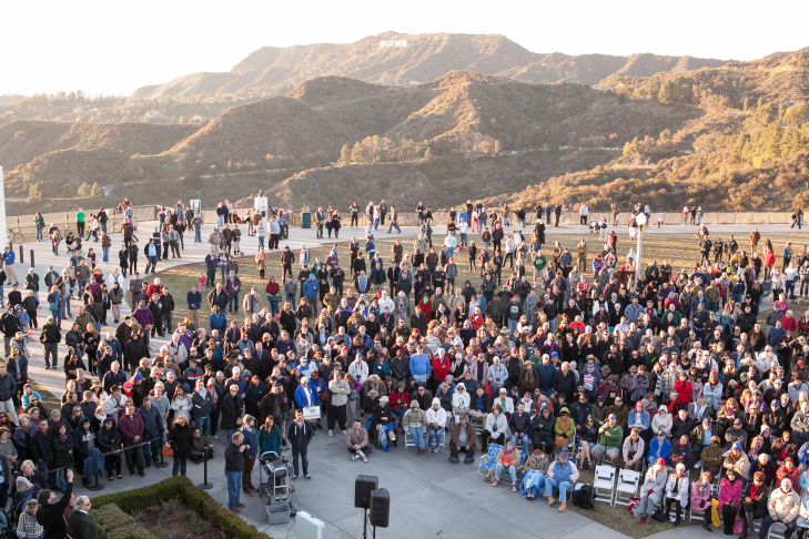 Huell Howser's memorial at Griffith Park