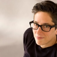Portrait of graphic novelist Alison Bechdel