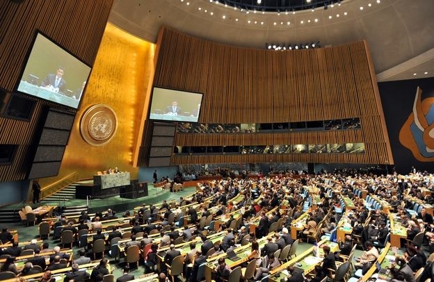 The United Nations General Assembly during a vote earlier this year.