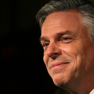 GOP Presidential Hopeful Jon Huntsman Attends NH Primary Rally