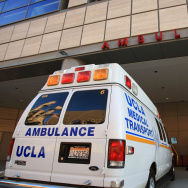 Ambulance Outside of UCLA Medical Center