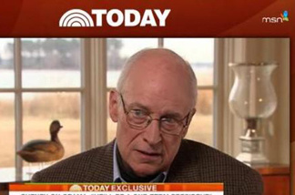 Former Vice President Dick Cheney, on The Today Show, Jan. 18, 2011.