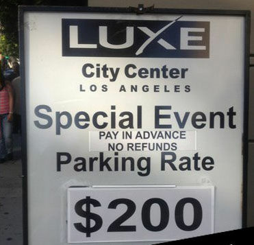 Game 4 of the Stanley Cup Finals had the Luxe hotel charging $200 for parking.