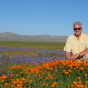 Huell Howser amidst the poppies, California's Gold.