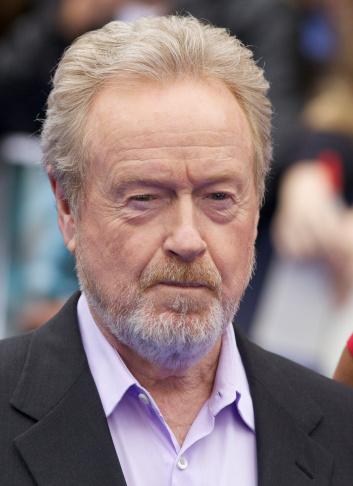 English Director Sir Ridley Scott arrive