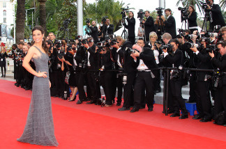 US actress Evangeline Lilly arrives for the screening of 'La Princesse de Montpensier' presented in competition at the 63rd Cannes Film Festival on May 16, 2010