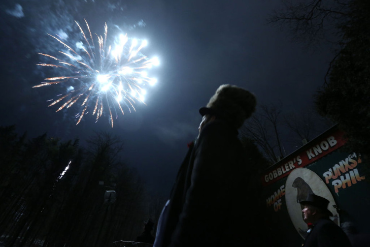 Annual Groundhog's Day Ritual Held In Punxsutawney, Pennsylvania