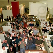 GeoCities employees pose for a picture in 1999 after the Yahoo acquisition was announced. Yahoo quietly shut down GeoCities a decade later.