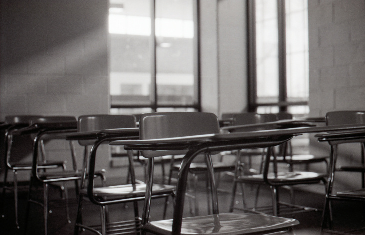 empty classroom school vacation walkout