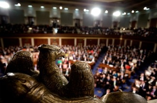 Before they get to sit here, freshman members of Congress have to figure out where they'll work the rest of the time. That's where the office lottery comes in.