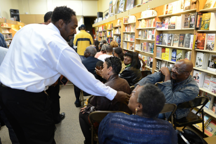 Rodney King greets fans prior to the pre