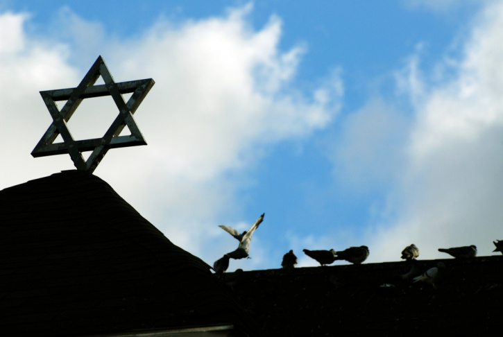 Star of David and angels