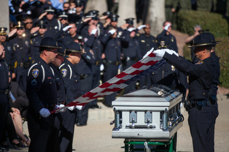 Michael Crain Funeral Dorner Shooting Riverside Funeral