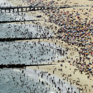 New Yorkers Seek Relief From Summer Heat At The Beach