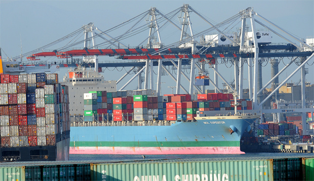 A capital project that would help the harbor complex take in more containers is under fire from the Occupy movement.