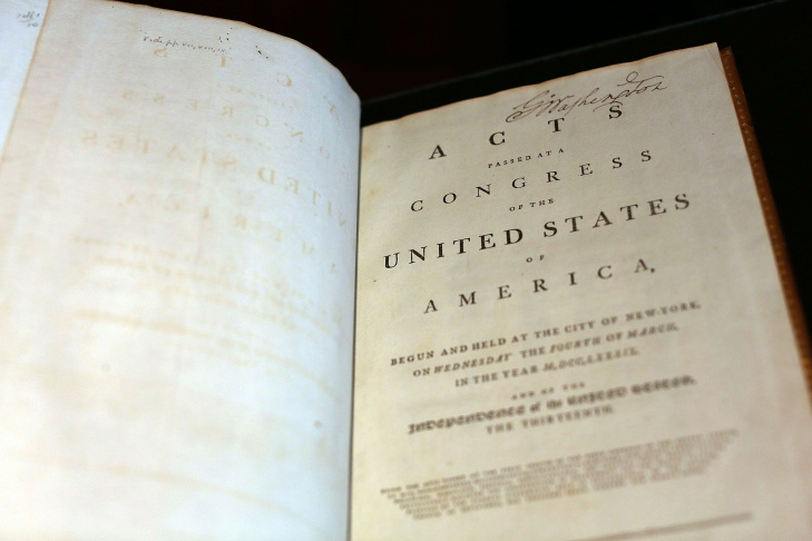 1789 Copy Of US Constitution Once Owned By George Washington To Be Auctioned
