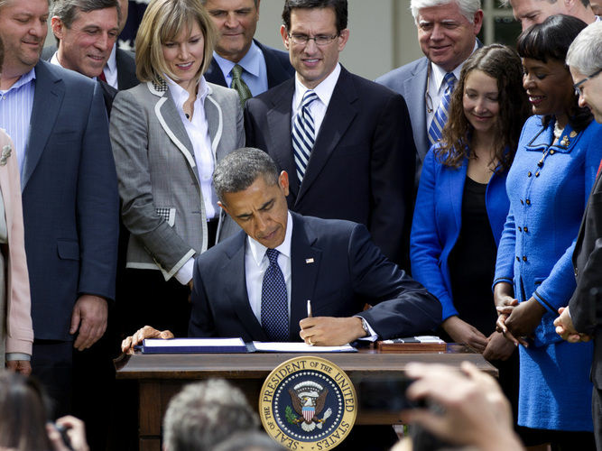 By signing the JOBS Act, President Obama likely didn't buy himself much relief from GOP charges he's hurt job creation.