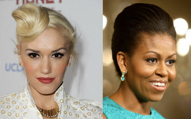 Singer Gwen Stefani and First Lady Michelle Obama.