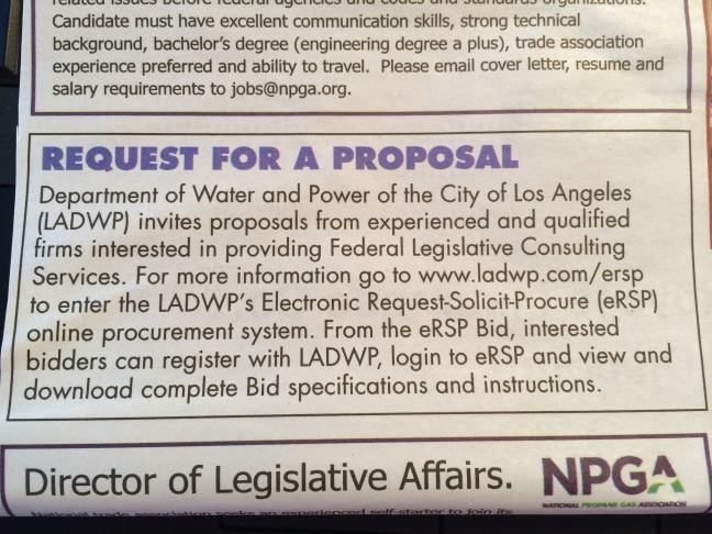 Help wanted: DC lobbyist