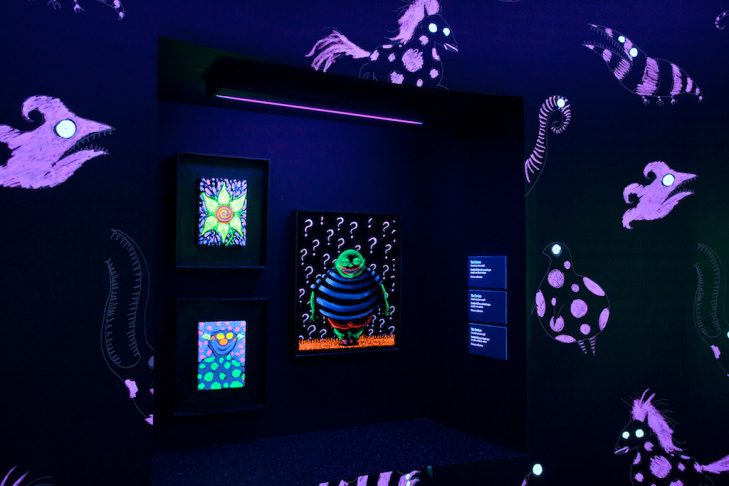 Installation View of Tim Burton exhibit at LACMA