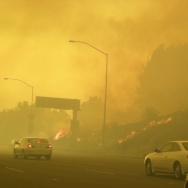 The 57 Freeway on Fire