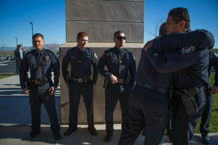 Michael Crain Funeral Dorner Shooting Riverside Funeral