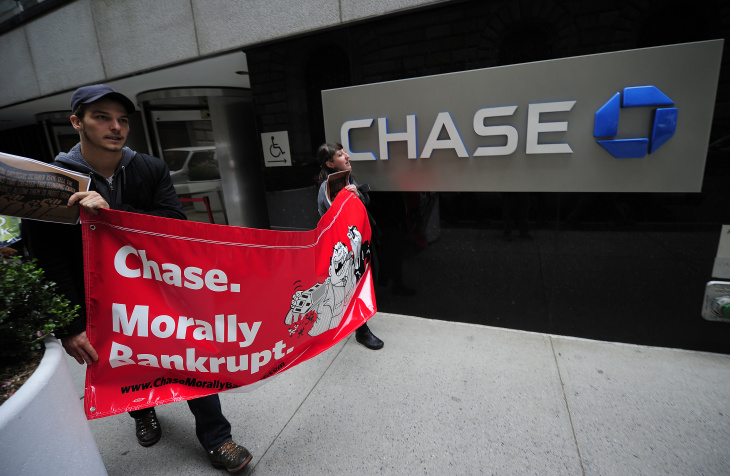 "Occupy Wall Street" members stage a pro