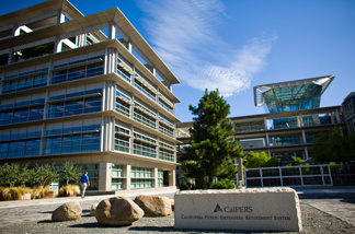 The California Public Employees' Retirement System building in Sacramento, California. CalPERS, the state's public employees retirement fund, reported a loss of 23.4% in 2009.
