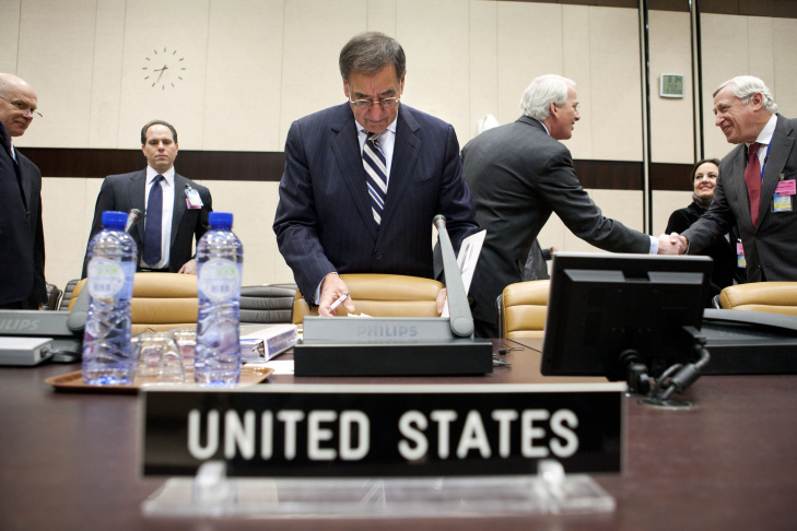 US Defense Secretary Leon Panetta Attends NATO Conference In Brussels