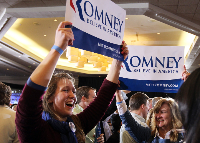 Mitt Romney Holds Super Tuesday Primary Night Event In Boston