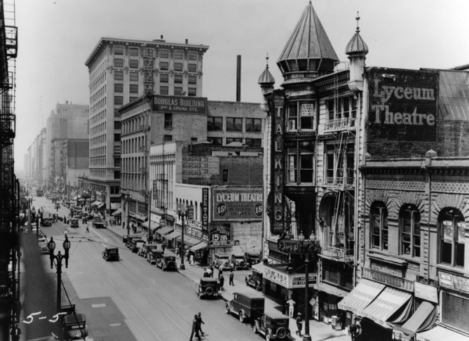 Spring Street downtown LA
