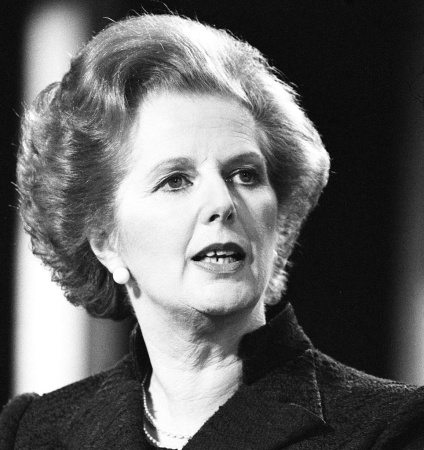 Prime Minister Margaret Thatcher in 1981. She died Monday, at the age of 87.