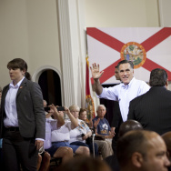 Mitt Romney Campaigns In St. Petersburg, Florida