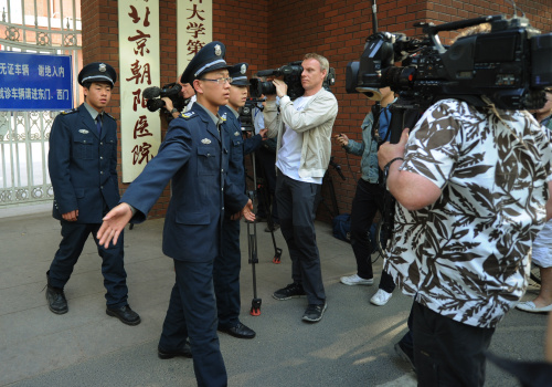Hospital security prepare to evict repor