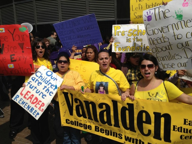 protesers LAUSD board
