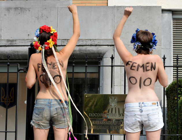 BELGIUM-UKRAINE-WOMEN-RIGHTS-FEMEN