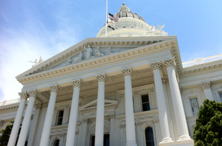The California State Capitol building in Sacramento. A slew of Republican-sponsored bills were stalled this week.