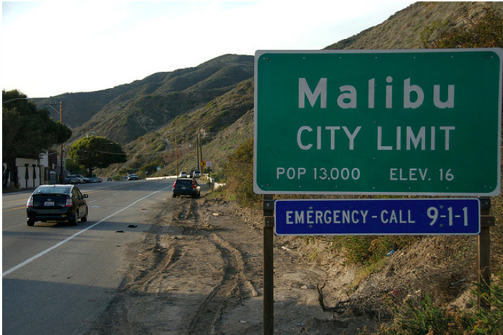 malibu sign