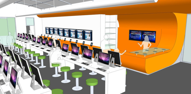San Antonio BiblioTech book less library