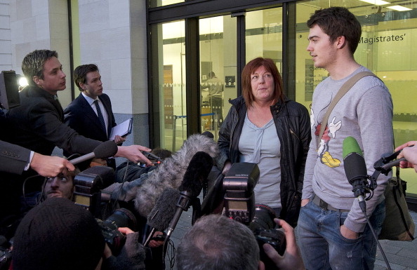 British student, Richard O'Dwyer (R) and