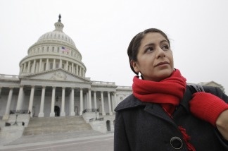 Julieta Garibay is photographed on Capitol Hill in Washington, D.C., on Dec. 10, 2010. "Many of us come from families with mixed (immigration) status. We can't vote, but our families and friends can," said Garibay, 29, one of the original "Dreamers" who has pushed for the Dream Act since it was first introduced in Congress in 2001. "Our allies will remember who voted, and how they voted, and will hold them accountable in 2012."